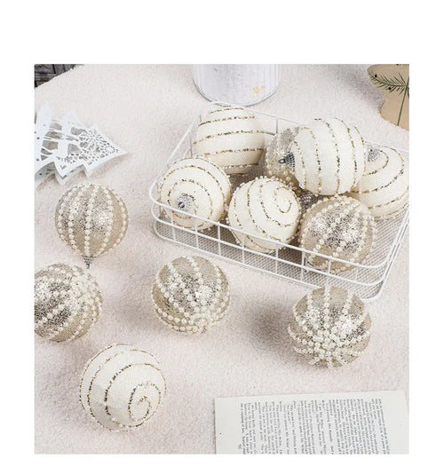 12pcs Christmas Balls Shatterproof Christmas Tree Hanging Ornaments Foam Xmas Balls Set Home living Room Christams Decoration