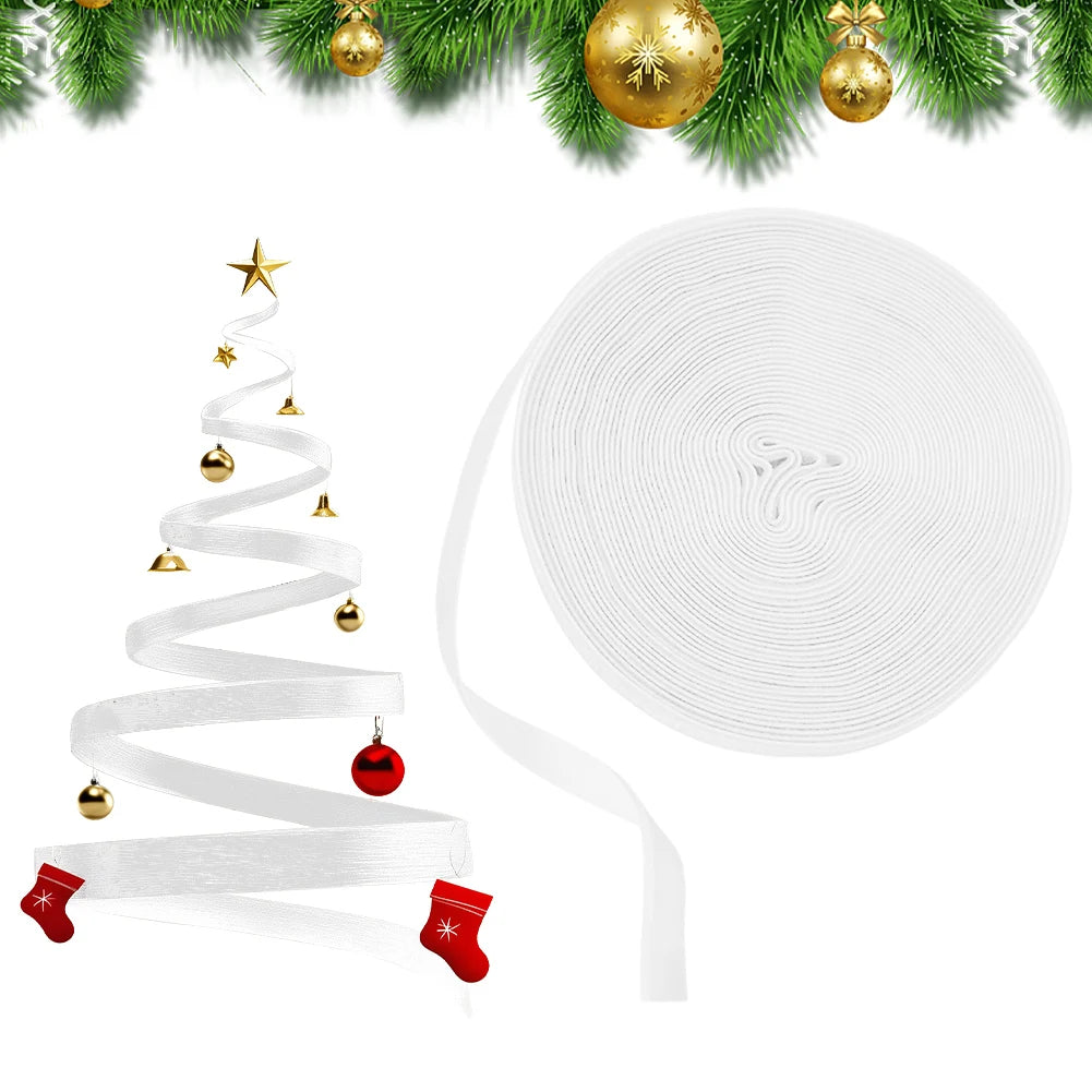 1 CM Christmas Velvet Ribbon Velvet Wired Ribbon Christmas Decorations Ribbons for Gift Wrapping & Bow Making